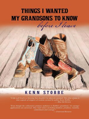 cover image of Things I Wanted My Grandsons to Know before I Leave